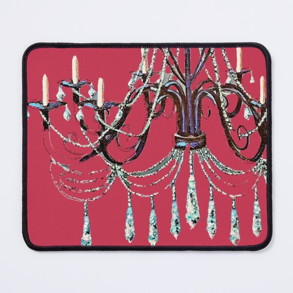 Item preview, Chandelier with teal bling clipped designed and sold by norascorner.