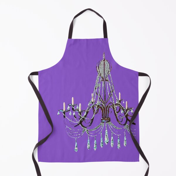 Item preview, Chandelier with teal bling clipped designed and sold by norascorner.