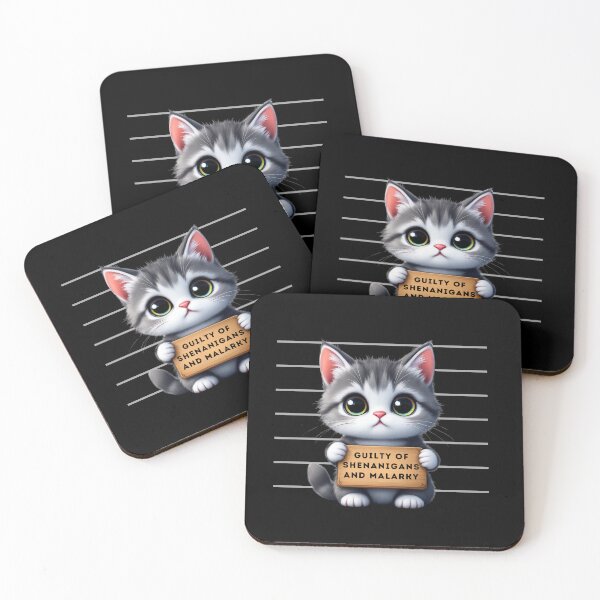 Item preview, Guilty Kitty designed and sold by Crazy Before Cats.