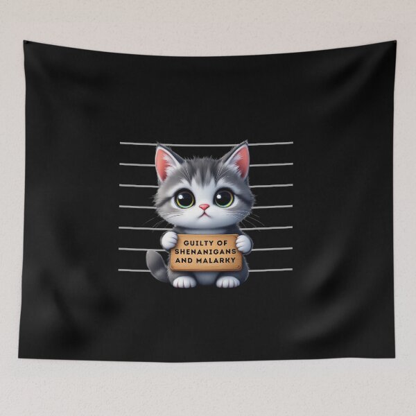 Item preview, Guilty Kitty designed and sold by Crazy Before Cats.