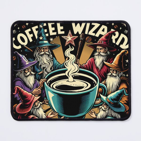 Item preview, Coffee Wizard - Nostalgic retro art  designed and sold by UrbanLayers.