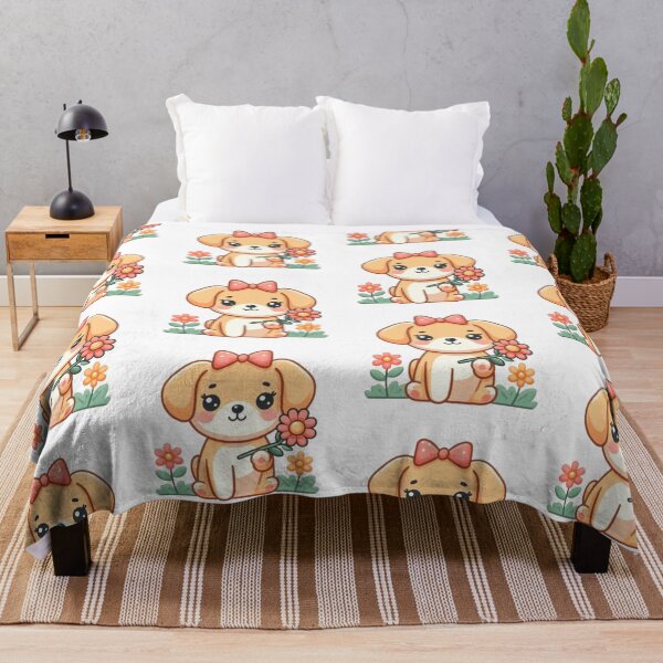 Item preview, Cute Valentine's Dog Girl with Flower designed and sold by Marliesart.