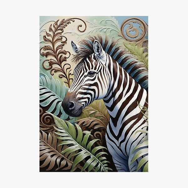 Item preview, Chocolate Zebra in  Fantasy Forest designed and sold by MoodyMuseArt.