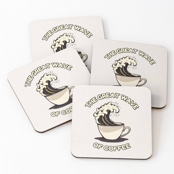 Item preview, The Great Wave Of Coffee - A Beige Cup Full Of Coffee designed and sold by SillyDarkShop.
