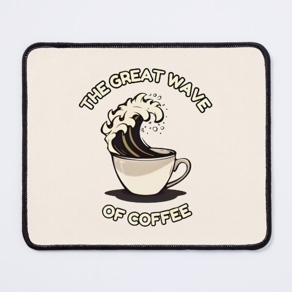 Item preview, The Great Wave Of Coffee - A Beige Cup Full Of Coffee designed and sold by SillyDarkShop.