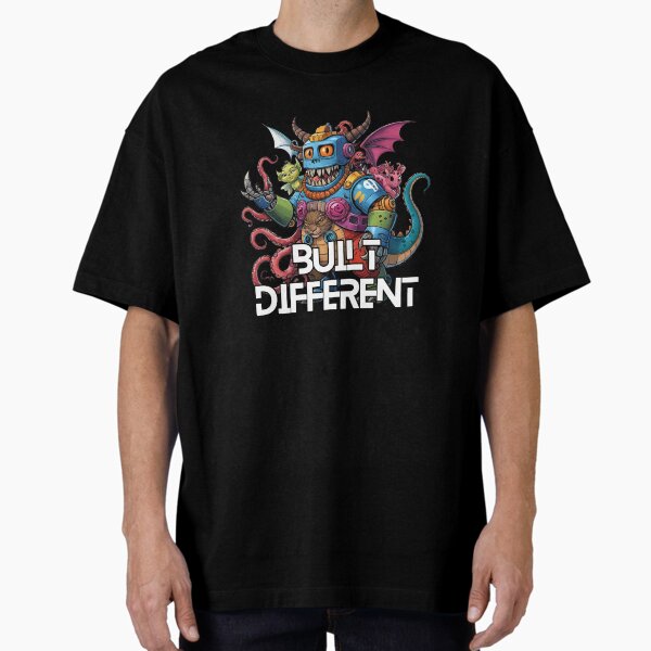 Item preview, Built Different – Futuristic Monster Robot Mashup designed and sold by CoachCreates.