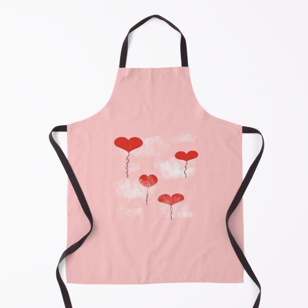 Artikelvorschau, Herz-Luftballons in einem rosa Himmel entworfen und verkauft von NovaArtsShopCo.