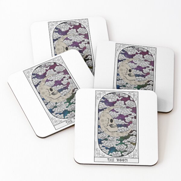 Item preview, The Moon Tarot Card designed and sold by paperandp!xels.