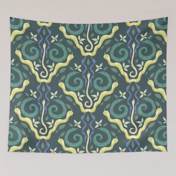Item preview, Cute Snake Pattern Green and Yellow designed and sold by ShannonSArtwork.