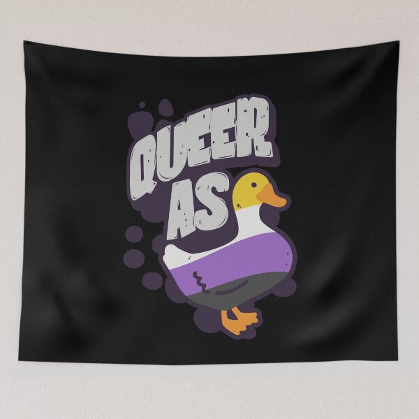 Item preview, Nonbinary Queer as Duck LGBT Pride Flag designed and sold by Clara Hollins.