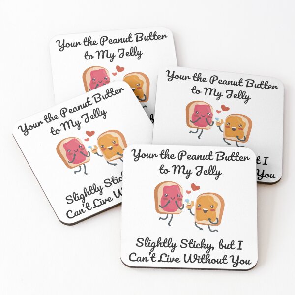 Item preview, Cute PB&J Sandwich Cartoon – Funny Couples Gift designed and sold by HAHA Tees & Things.