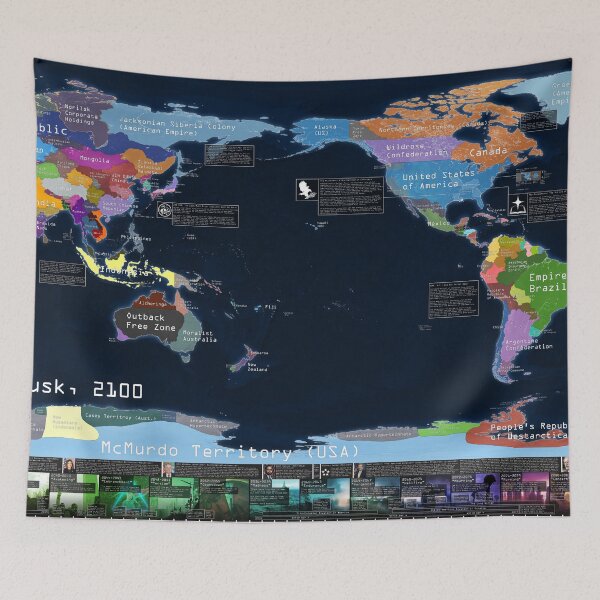Item preview, Children of Dusk 2100 World Map designed and sold by Children of Dusk Merch.