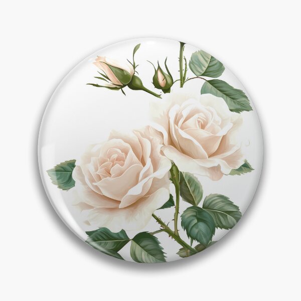 Item preview, Romantic illustration of a pink rose with buds designed and sold by Virginiia89.