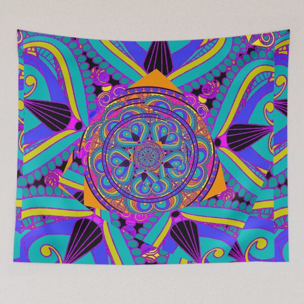 Item preview, Purple Indian Mandala  designed and sold by Nora Gad.