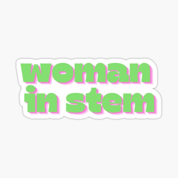 Artikel-Vorschau von Frau im Stiel - grün und rosa, designt und verkauft von scholar stickers.