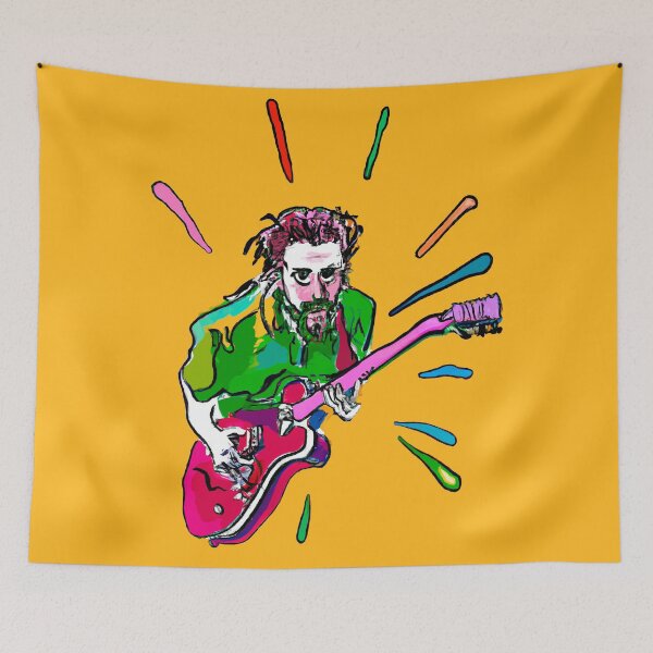 Item preview, Guitar player paint designed and sold by Hirako Nakatsu.