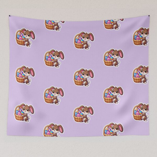 Item preview, Easter Bunny and Basket designed and sold by LewpyG.