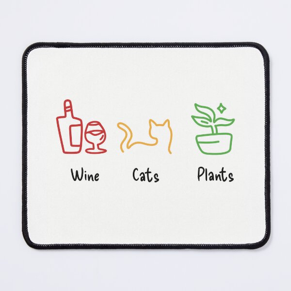 Item preview, Wine, Cats and Plants designed and sold by AngelDigitalArt.