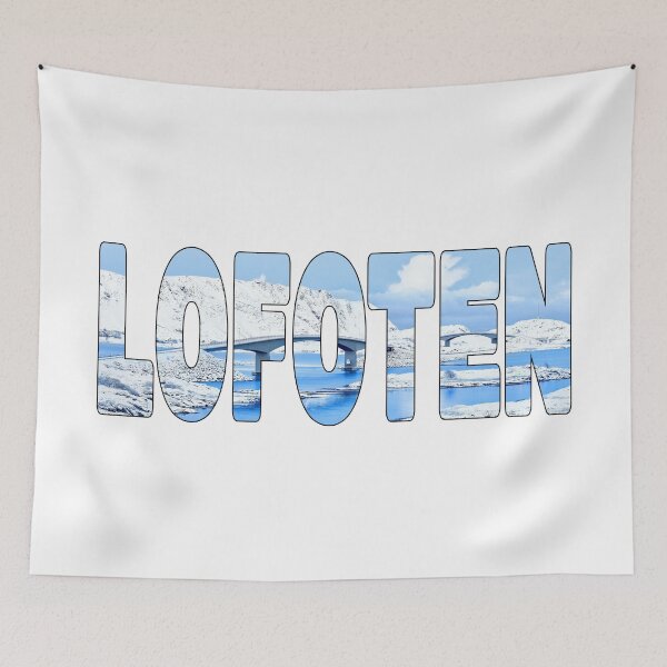 Item preview, LOFOTEN - Islands Archipelago Norway Bridges Winter Sunrise designed and sold by Adam Gormley.