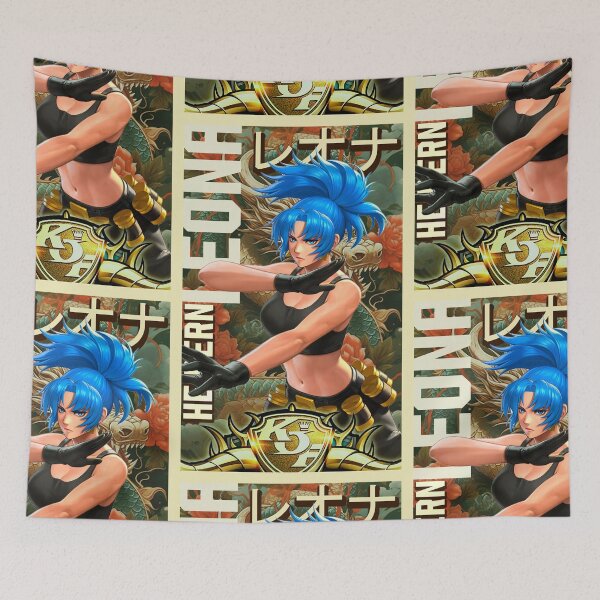 Item preview, Leona Heidern Arcade Retro King of Fighters Gaming Art designed and sold by Back2Collage.