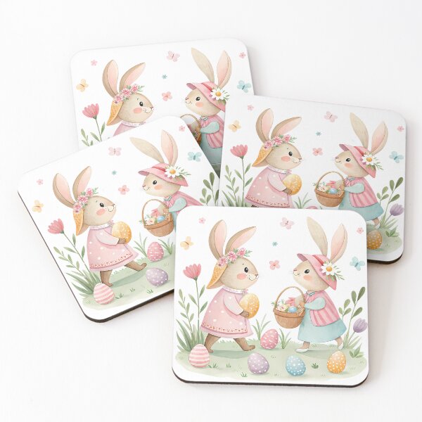 Item preview, A0666 Easter Parade Cutie- Adorable Spring Bunny & Egg Digital Clipart designed and sold by angieart68.