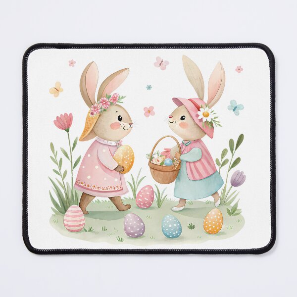 Item preview, A0666 Easter Parade Cutie- Adorable Spring Bunny & Egg Digital Clipart designed and sold by angieart68.