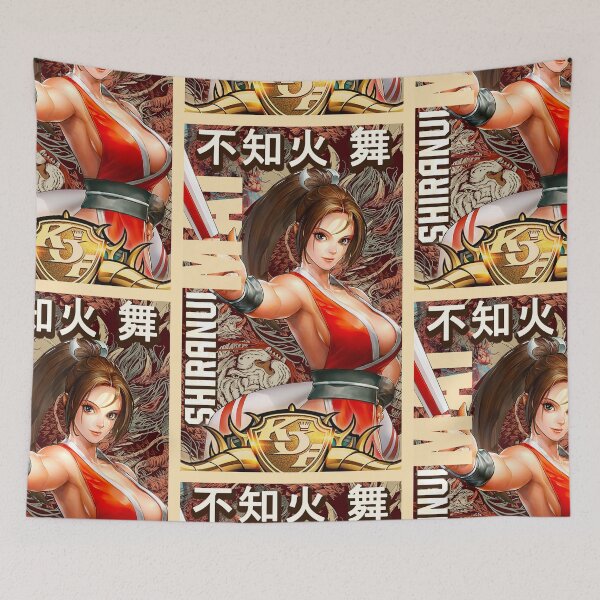 Item preview, Mai Shiranui Arcade Retro King of Fighters Gaming Art designed and sold by Back2Collage.
