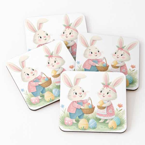 Item preview, A0666 Easter Parade Cutie - Adorable Spring Bunny & Egg Digital Clipart designed and sold by angieart68.