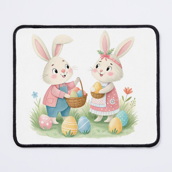 Item preview, A0666 Easter Parade Cutie - Adorable Spring Bunny & Egg Digital Clipart designed and sold by angieart68.