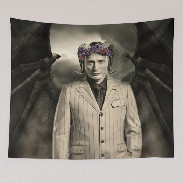 Item preview, Demonic Hannibal with Flower Crown Duotone designed and sold by orionlodubyal.