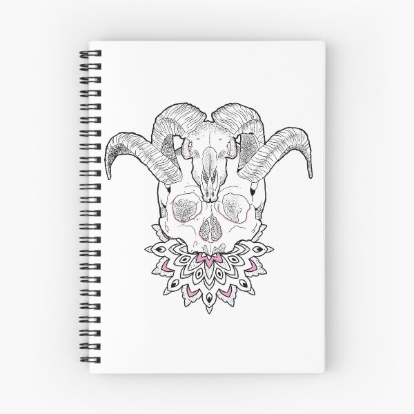 Item preview, Baphomet and Human Skull whit Mandala designed and sold by Elifndz.