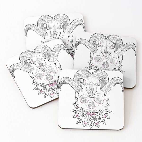 Item preview, Baphomet and Human Skull whit Mandala designed and sold by Elifndz.