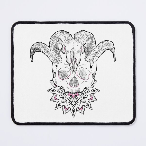 Item preview, Baphomet and Human Skull whit Mandala designed and sold by Elifndz.