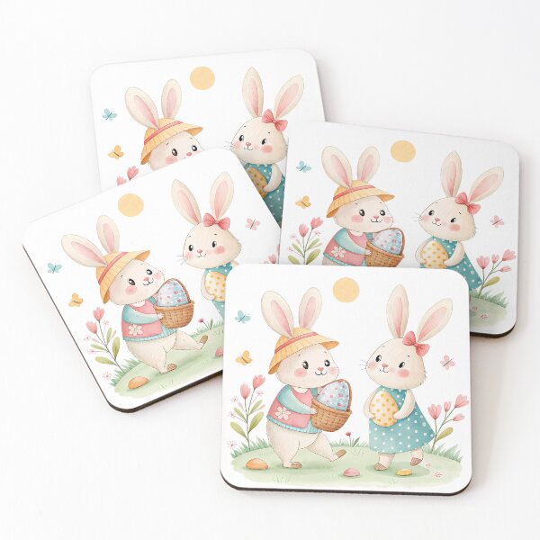 Item preview, A0666 Easter Parade Cutie- Adorable Spring Bunny & Egg Digital Clipart designed and sold by angieart68.