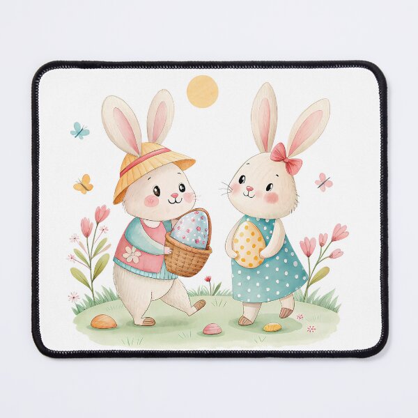 Item preview, A0666 Easter Parade Cutie- Adorable Spring Bunny & Egg Digital Clipart designed and sold by angieart68.