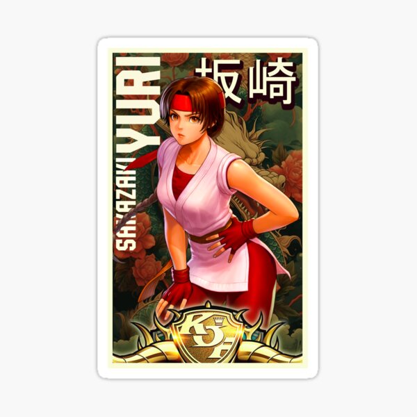 Yuri Sakazaki Arcade Retro King of Fighters Gaming Art Sticker