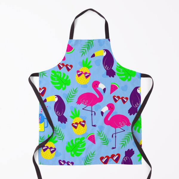Item preview, tropical flamingo toucan pineapple watermelon heart designed and sold by Gossip Rag.