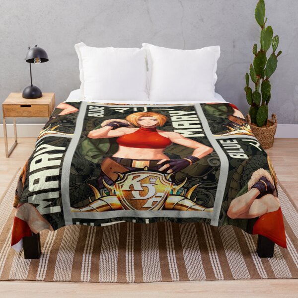 Item preview, Blue Mary Arcade Retro King of Fighters Gaming Art designed and sold by Back2Collage.
