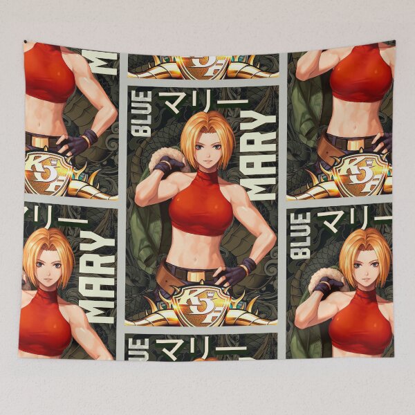 Item preview, Blue Mary Arcade Retro King of Fighters Gaming Art designed and sold by Back2Collage.