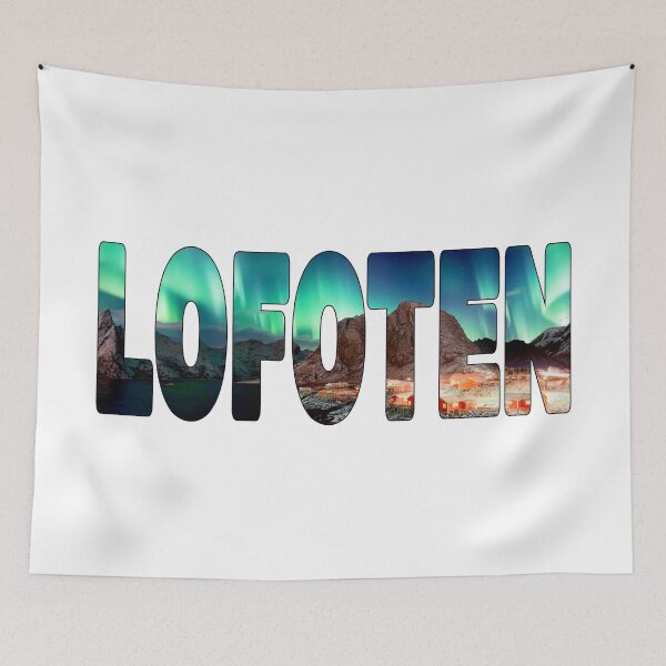 Item preview, LOFOTEN - Islands Norway Northern Lights Reine Aurora Borealis designed and sold by Adam Gormley.