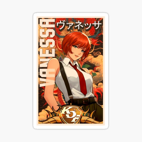 Vanessa Arcade Retro King of Fighters Gaming Art Sticker