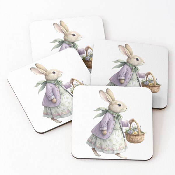 Artikelvorschau, A0667 Meadow Blossom Gathererfloral Hase Clipart, Frühling Clipart, Aquarell Hase, Hase Illustration, Wildblumen Kunst, Natur Clipart, entworfen und verkauft von angieart68.