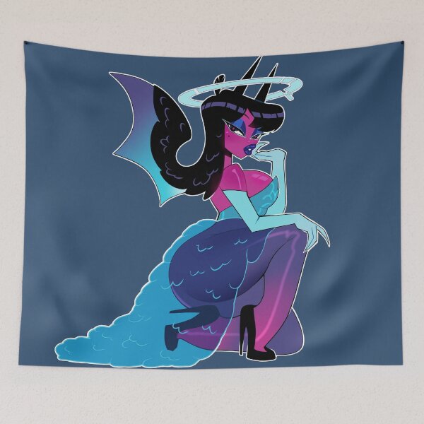 Item preview, Devil Girl Pin-Up tattoo (Batty) Red Devil Divas-Aka Inku Creator designed and sold by aka-inku.