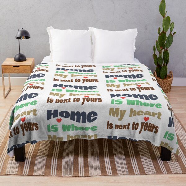 Item preview, Home is where my heart is next to yours valentines Day Gift designed and sold by ArtByMarkDesign.