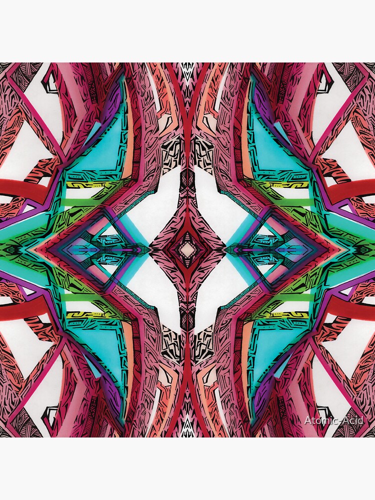 Thumbnail 3 of 3, Sticker, The Heart's Vortex designed and sold by Atomic-Acid.
