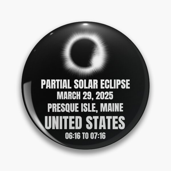 Item preview, Solar Eclipse on March 29,2025 Maine United States designed and sold by 87-Aesthetics.