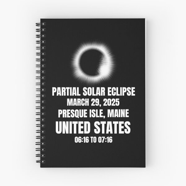 Item preview, Solar Eclipse on March 29,2025 Maine United States designed and sold by 87-Aesthetics.