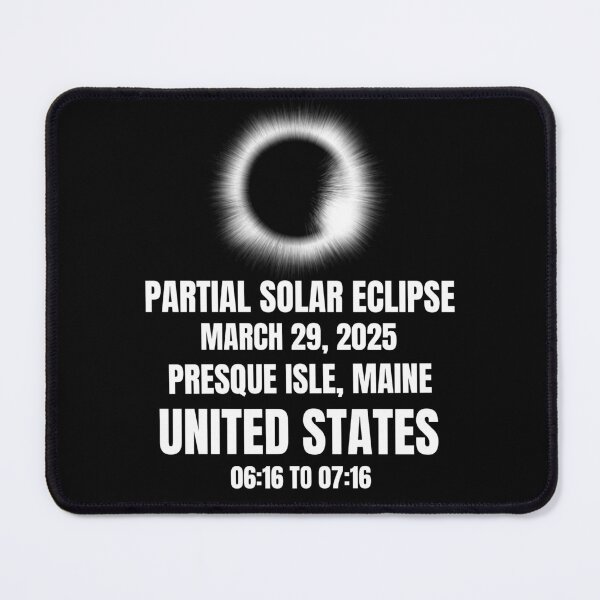 Item preview, Solar Eclipse on March 29,2025 Maine United States designed and sold by 87-Aesthetics.