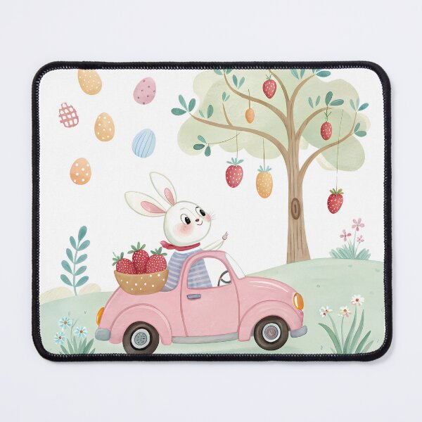 Item preview, A0668 Bunny’s Easter Delivery Easter bunny clipart, Easter egg delivery, spring holiday clipart, cute Easter bunny, festive Easter illustration, designed and sold by angieart68.