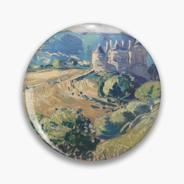 Item preview, French Château  - Classic Impressionist Landscape Art Painting designed and sold by CARRAANN.